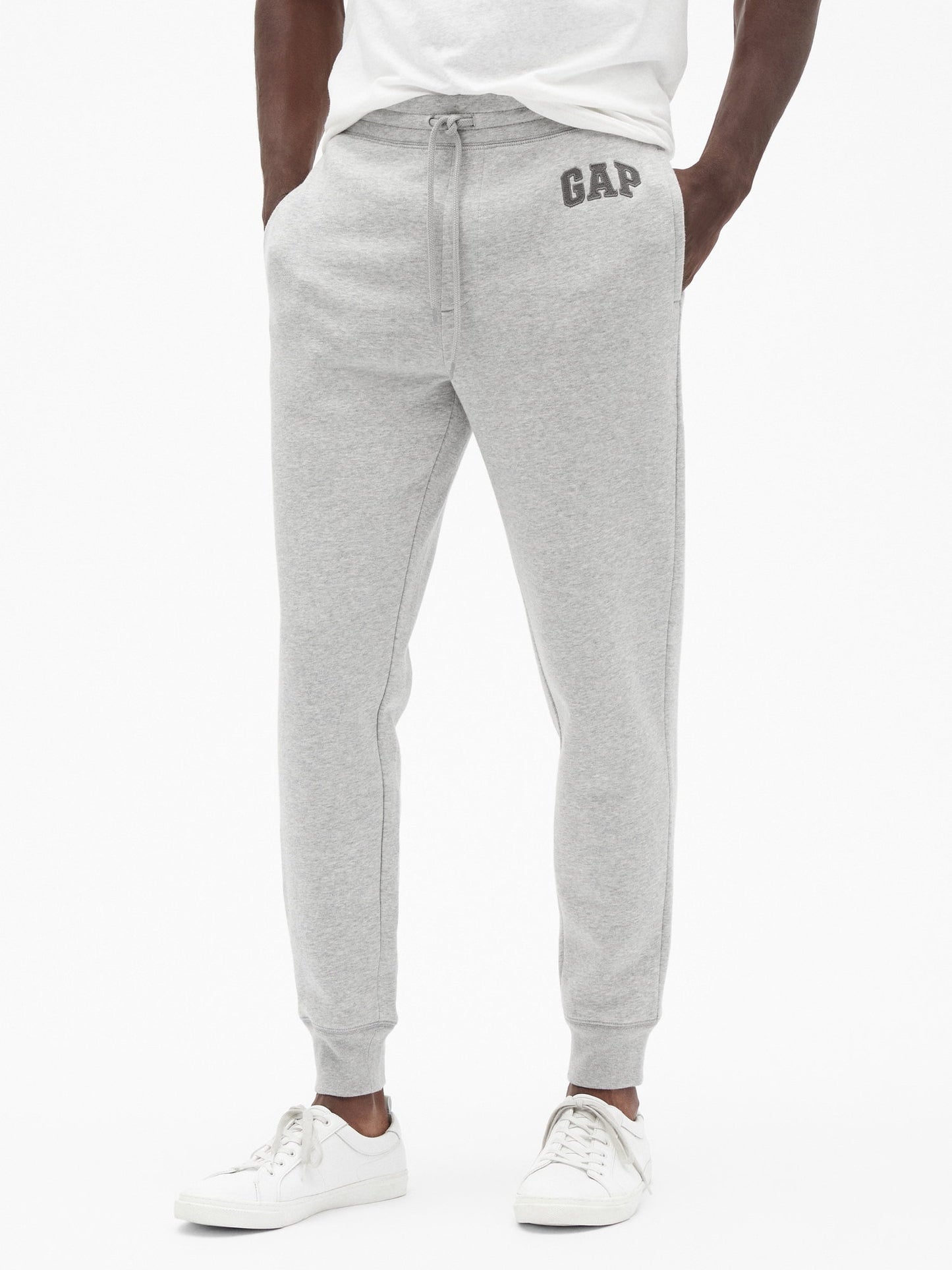 Açık Gri Gap Logo Fleece Jogger Eşofman Altı