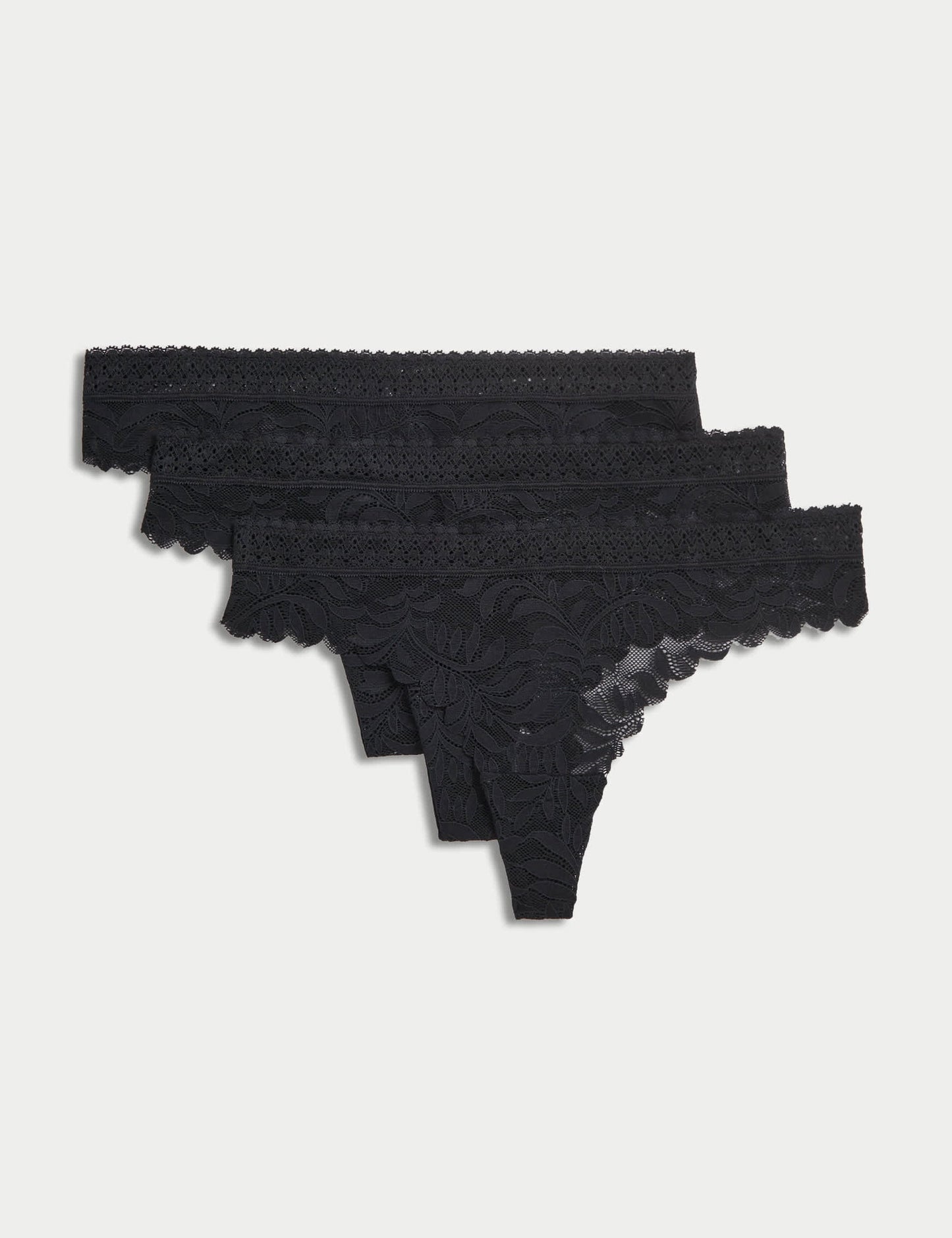 3'lü Flexifit™ Dantelli String Külot Seti