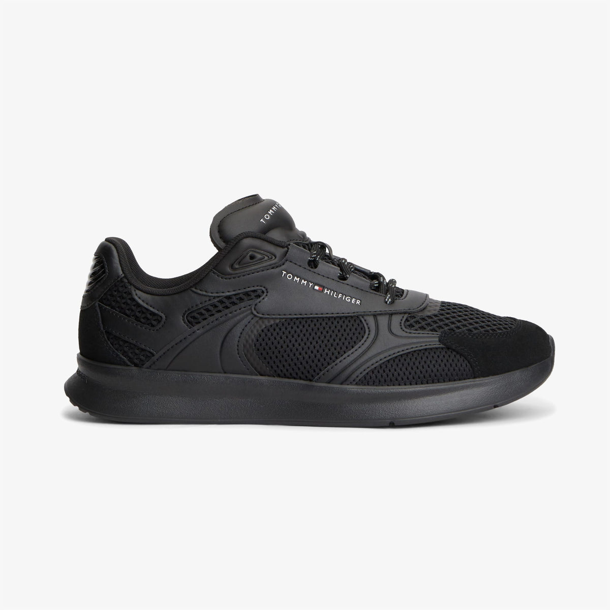 Tommy Hilfiger Lightweight Runner Monocolor Erkek Siyah Spor Ayakkabı