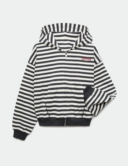 Fermuarlı Pamuklu Çocuk Kapüşonlu Sweatshirt