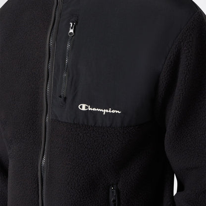 Champion Full Zip Top Erkek Siyah Sweatshirt