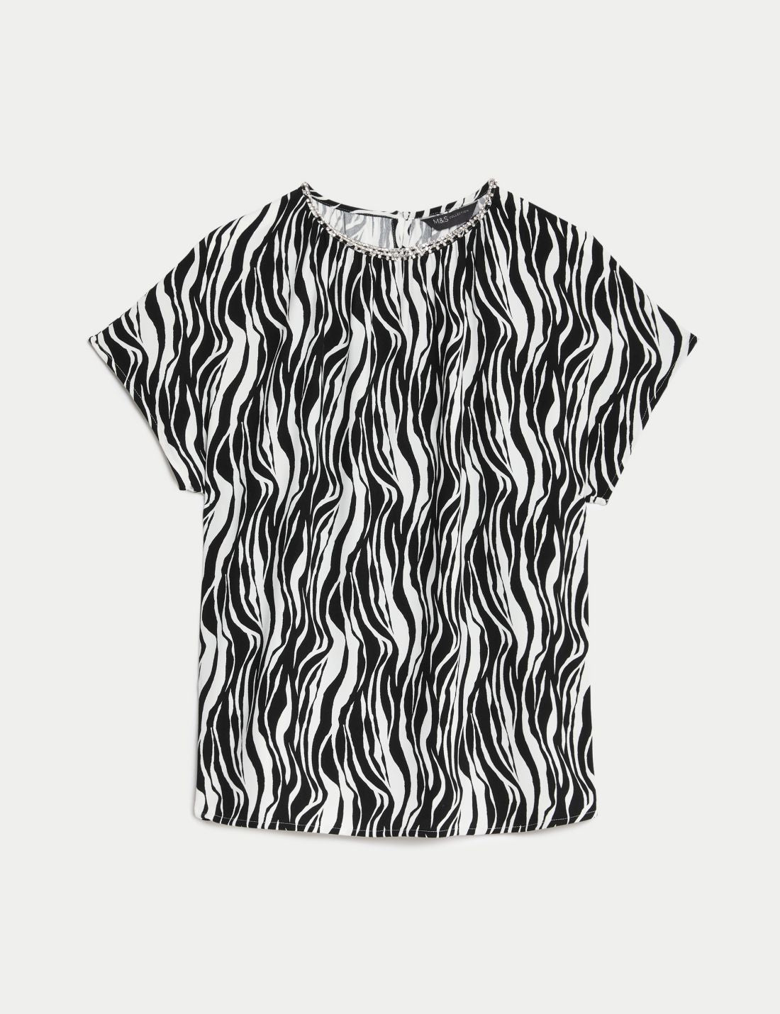 Regular Fit Kısa Kollu Bluz