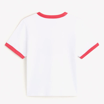 Vans Center Chest Ringer Kadın Beyaz T-shirt