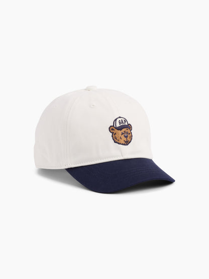 Beyaz Brannan Bear Logo Beyzbol Şapka