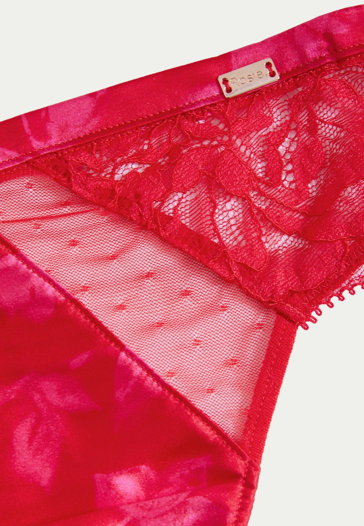Peony Dantel Detaylı Ipek High Leg Külot