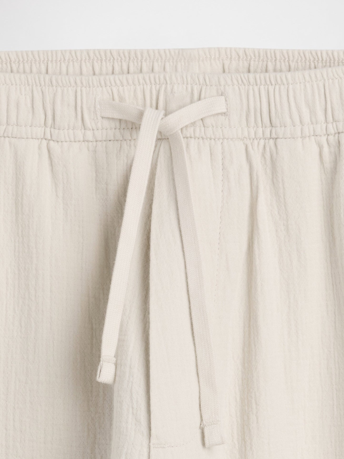 Bej Easy Baggy Gauze Pantolon
