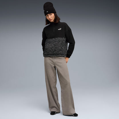 Puma Essentials Animal Crew Kadın Siyah Sweatshirt