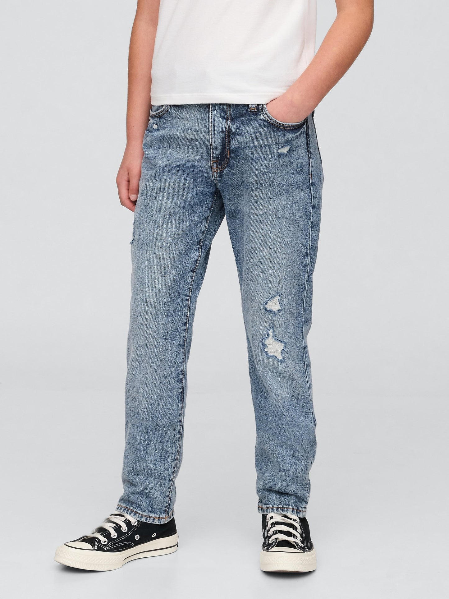 Mavi Distressed Girlfriend Washwell™ Jean Pantolon