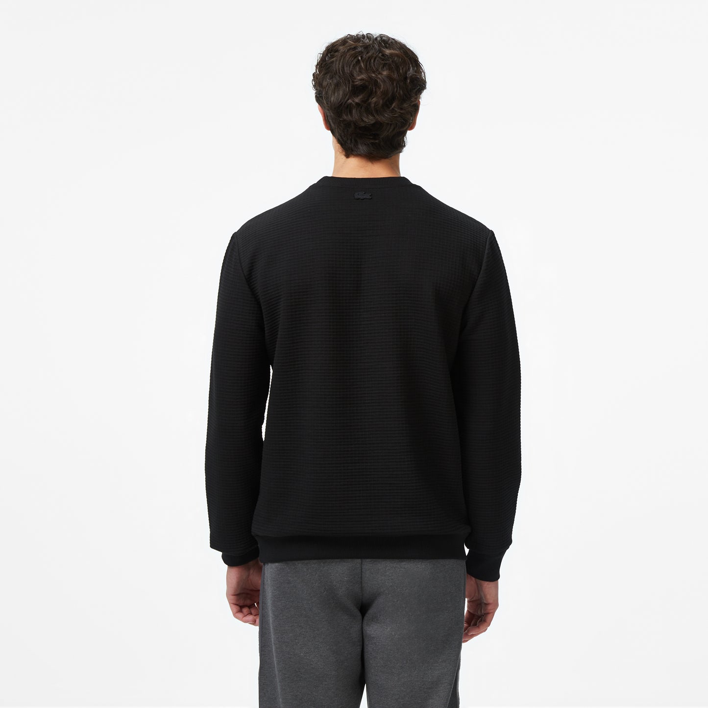 Lacoste Uzun Kollu Bisiklet Yaka Erkek Siyah T-shirt