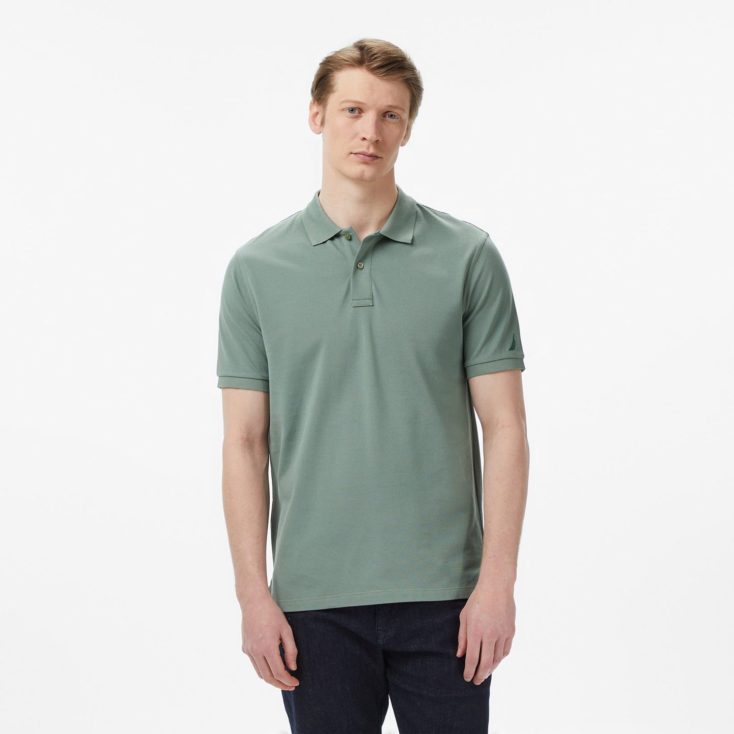 Nautica Erkek Yeşil Regular Fit Polo Yaka T-shirt