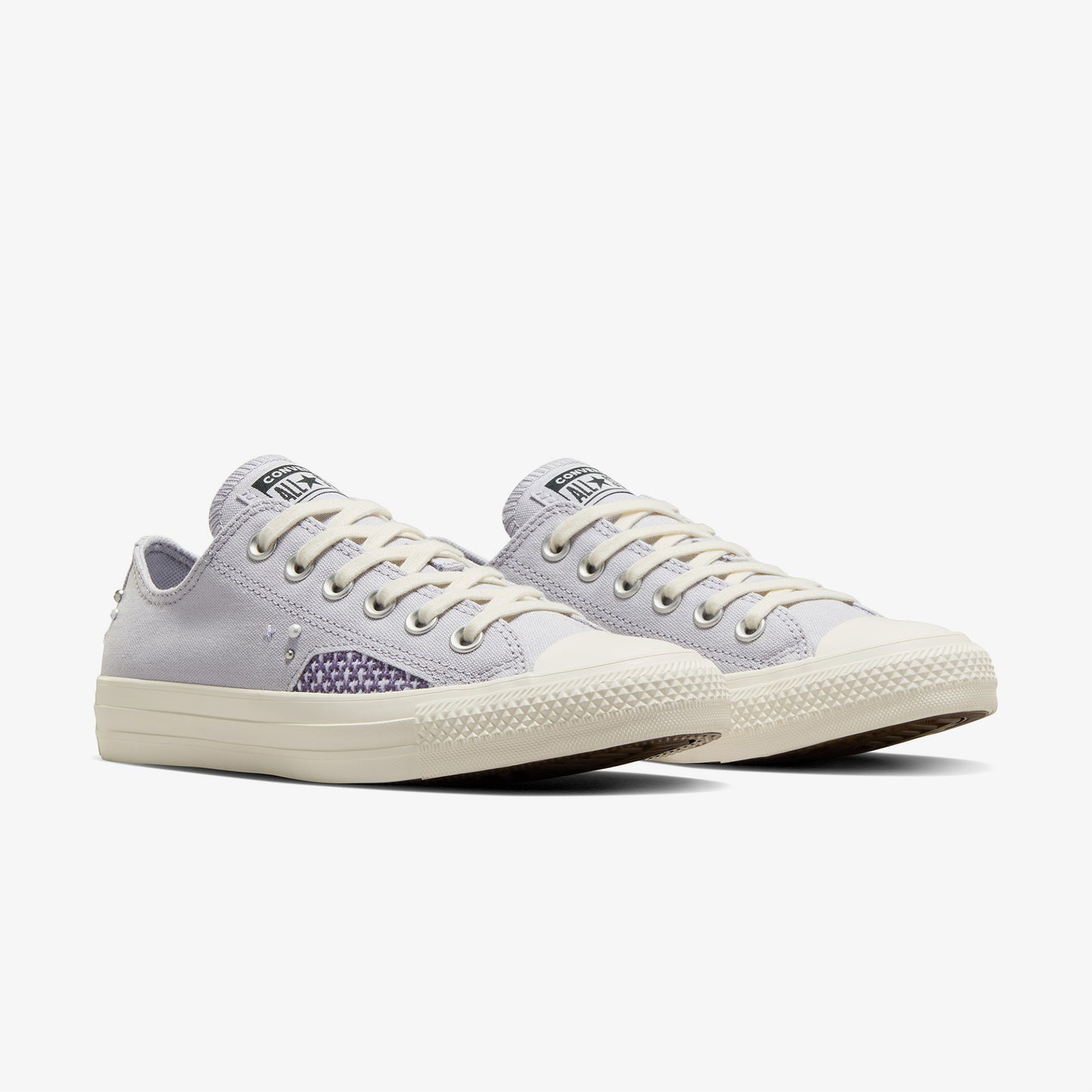 Converse Chuck Taylor All Star Pearls & Studs Low Top Ghost Town Unisex Mor Sneaker