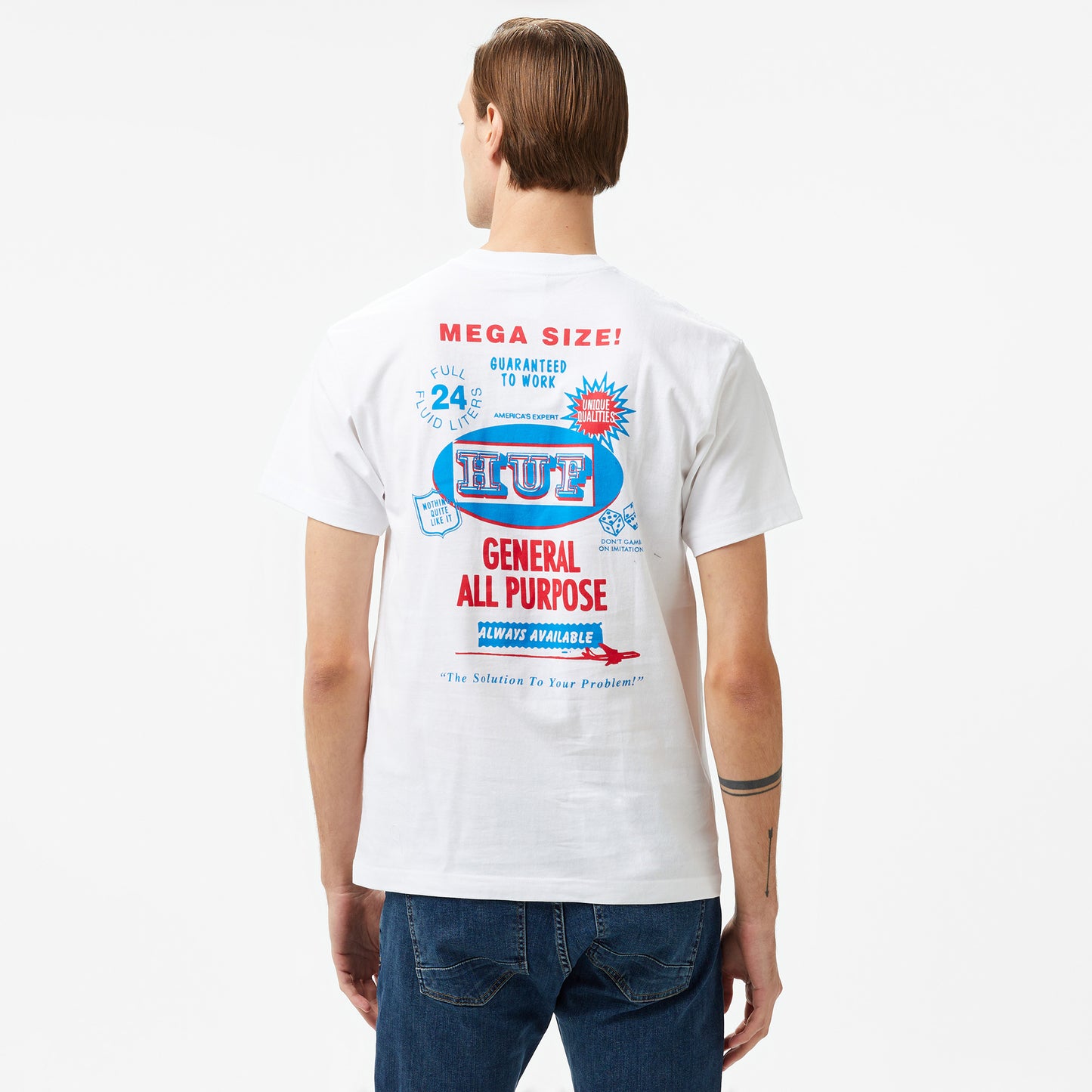 Huf All Purpose Erkek Beyaz Tişört
