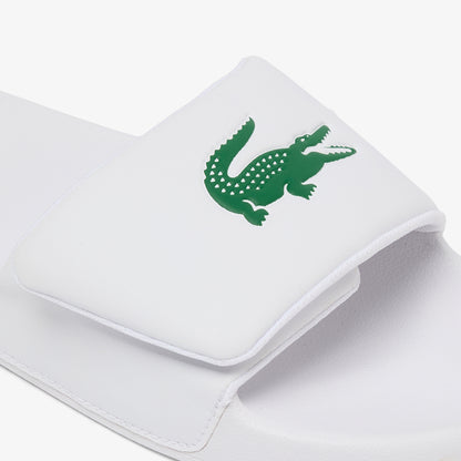 Lacoste Serve Slide Strap Erkek Beyaz Terlik