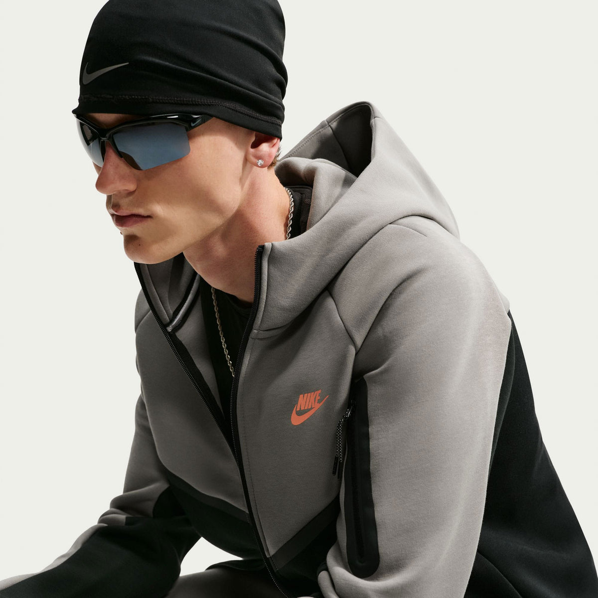 Nike Tech Fleece Full Zip Erkek Yeşil Sweatshirt