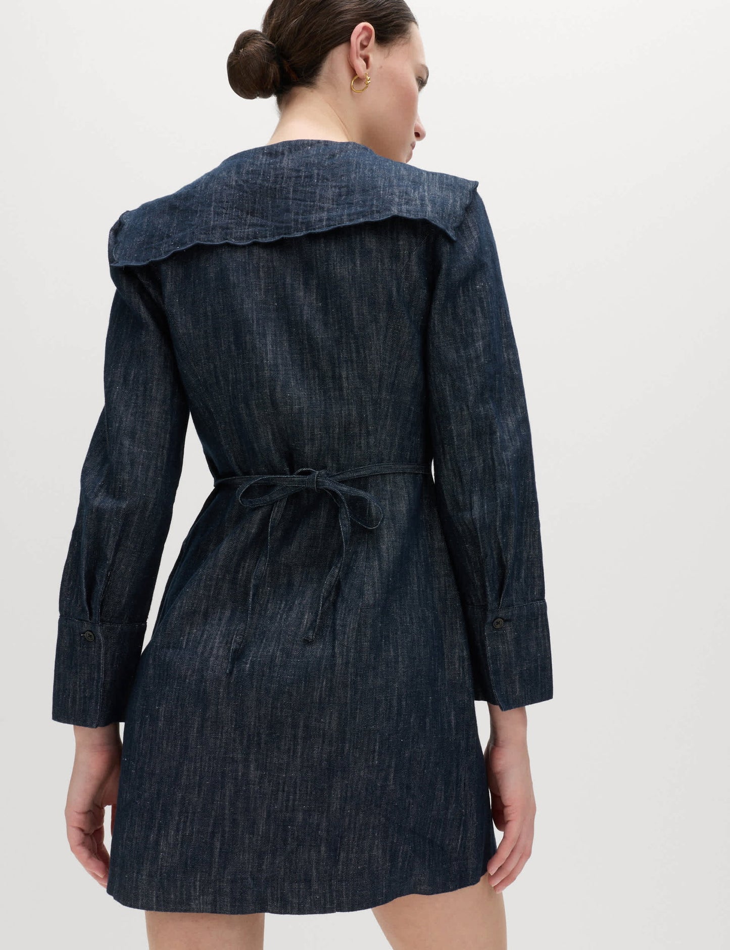Denim Detaylı Kadın Elbise