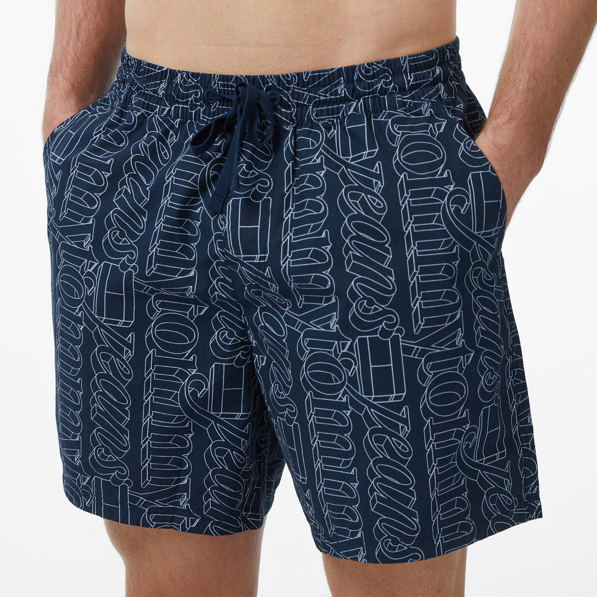 Tommy Hilfiger Aop Erkek Lacivert Şort