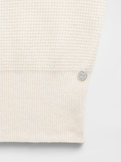 Kırık Beyaz Gap × Summer Fridays Cashsoft Waffle Crop Sweatshirt