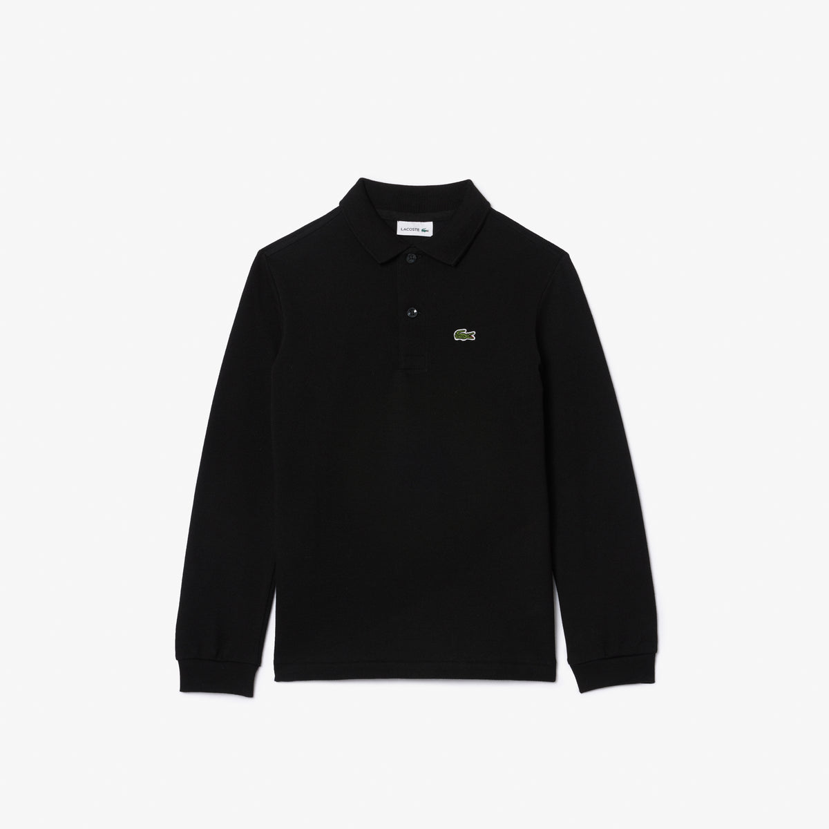 Lacoste Çocuk Uzun Kollu Siyah Polo