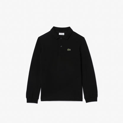 Lacoste Çocuk Uzun Kollu Siyah Polo