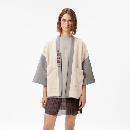 United4 Kadın Bej Kimono
