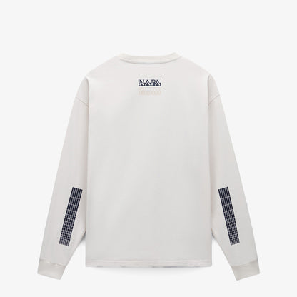 Napapijri S-jaman Ls Erkek Beyaz T-shirt