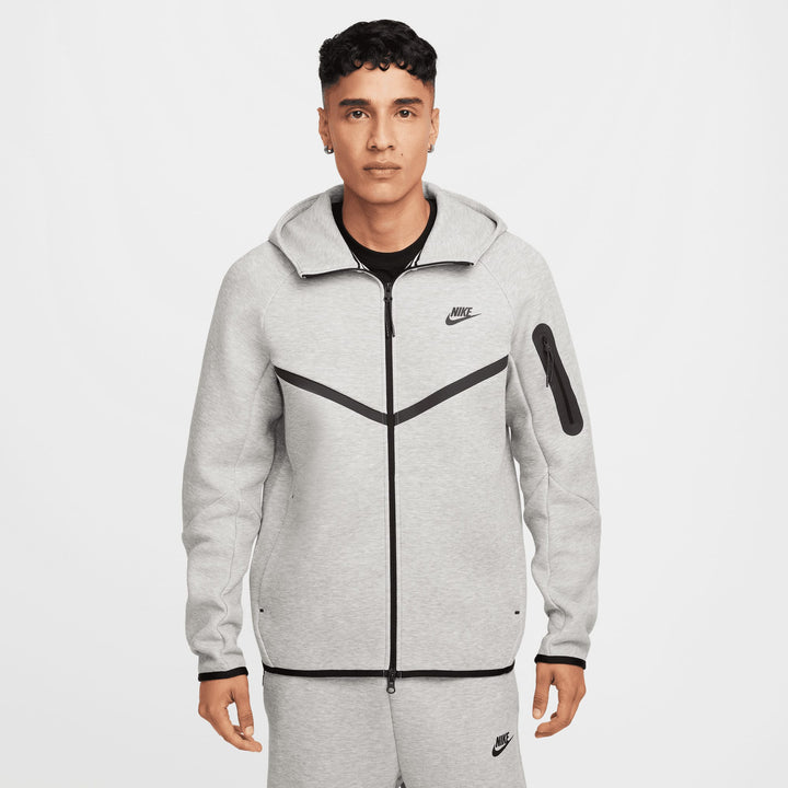 Nike Tech Fleece Full Zip Windrunner Erkek Gri Sweatshirt