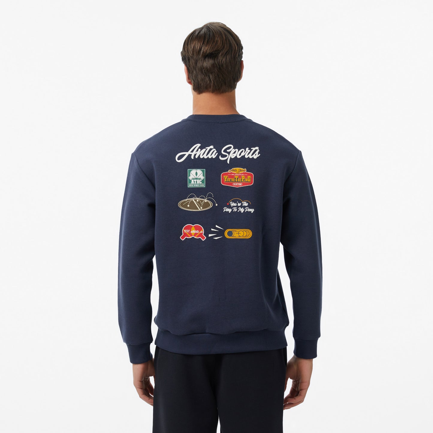 Anta You Are The Ping To My Pong Erkek Mavi Sweatshirt