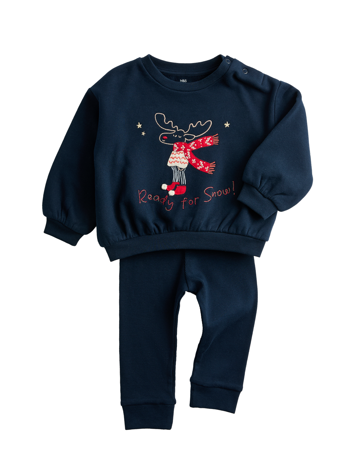 Ren Geyiği Baskılı 2'li Sweatshirt Takımı