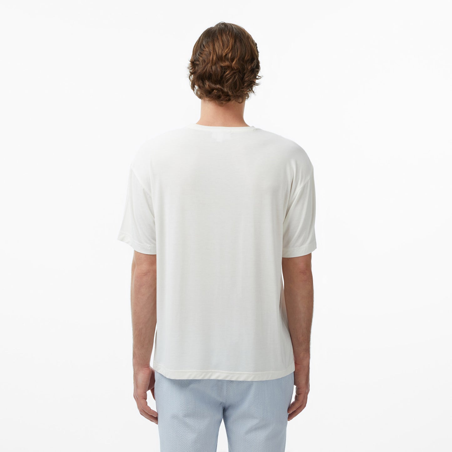 Lacoste Erkek Regular Fit Bisiklet Yaka Beyaz T-shirt