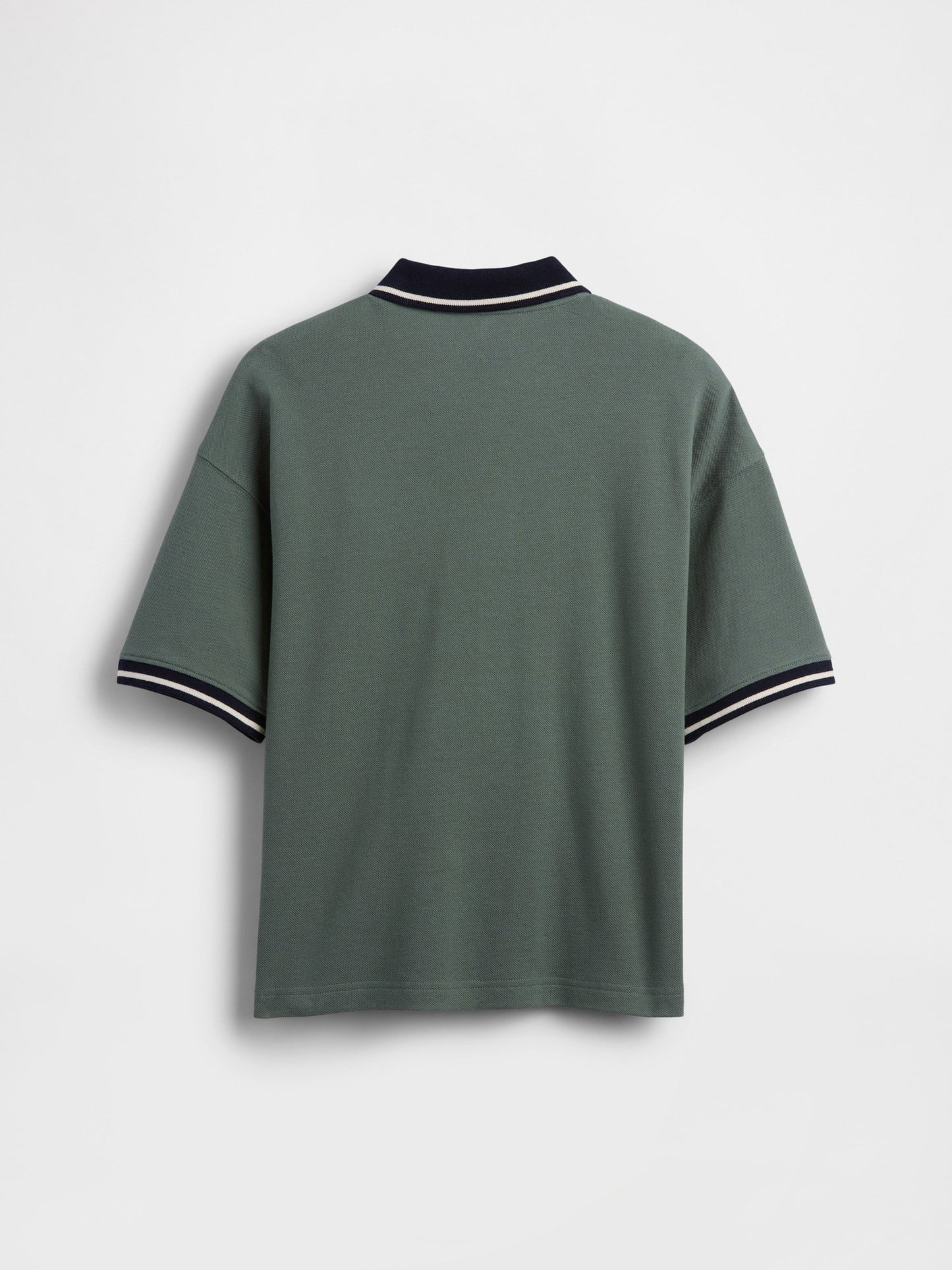 Yeşil Oversized Gap Logo Pique Polo T-shirt