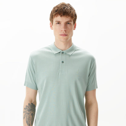 Nautica Erkek Yeşil Classic Fit Kısa Kollu Polo Yaka T-shirt