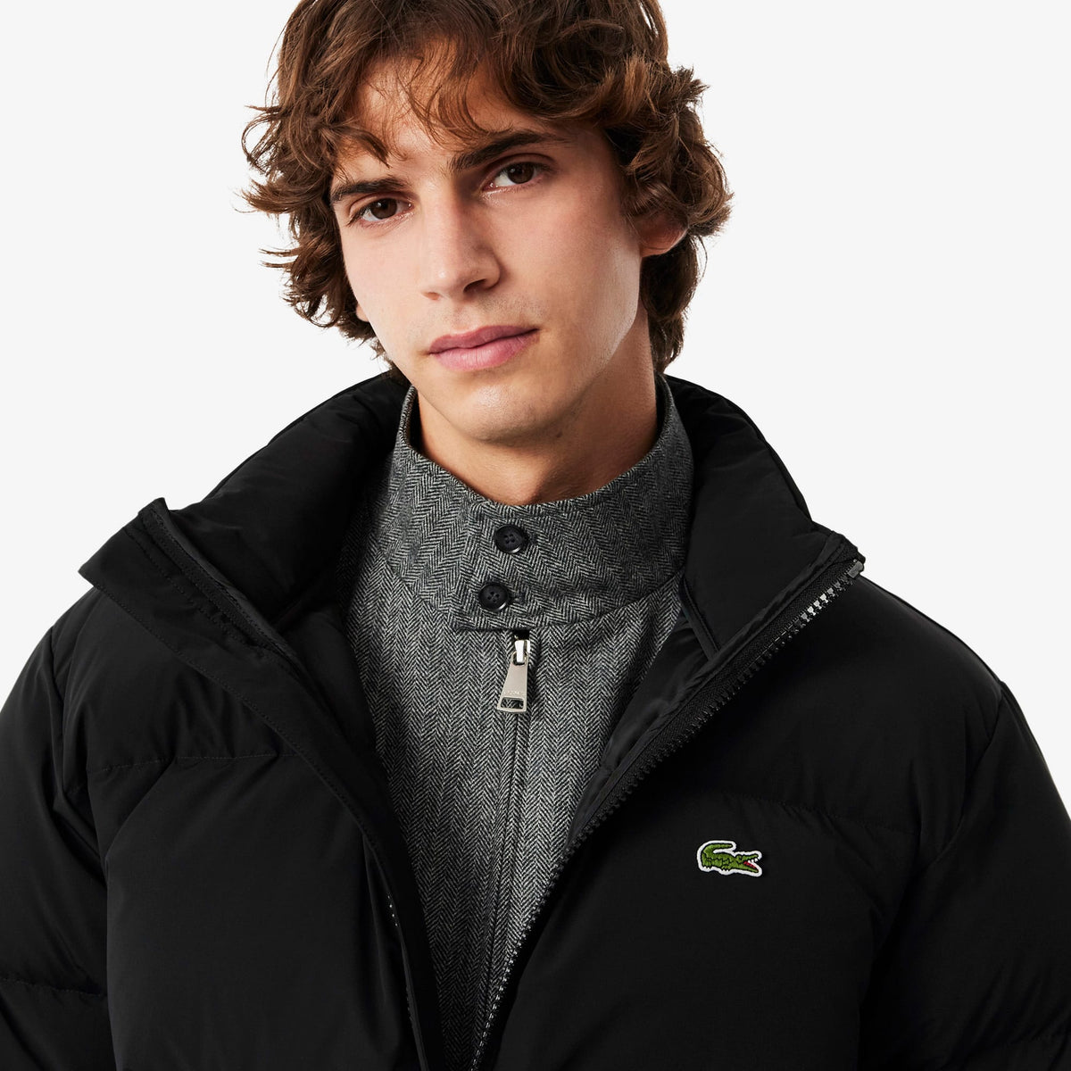 Lacoste Erkek Siyah Kaz Tüyü Mont