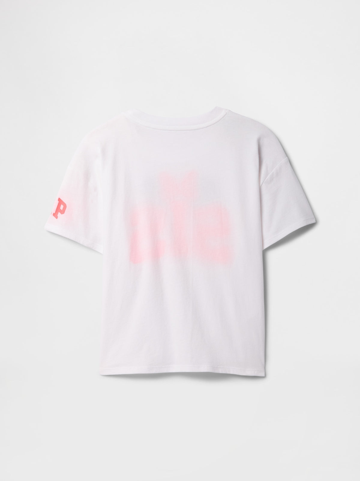 Beyaz Gap × Disney Oversized Grafik T-shirt