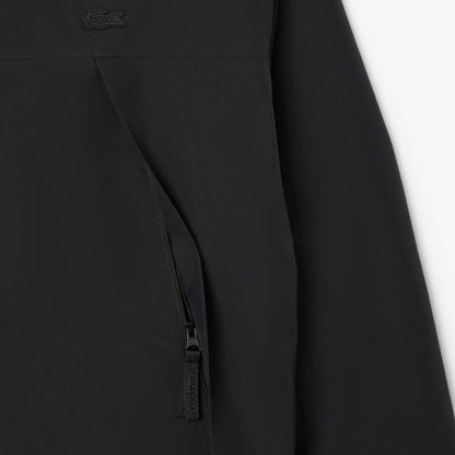Lacoste Erkek Classic Fit Kapüşonlu Siyah Mont