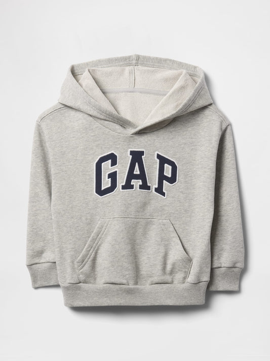 Gri Gap Logo Relaxed Havlu Kumaş Sweatshirt