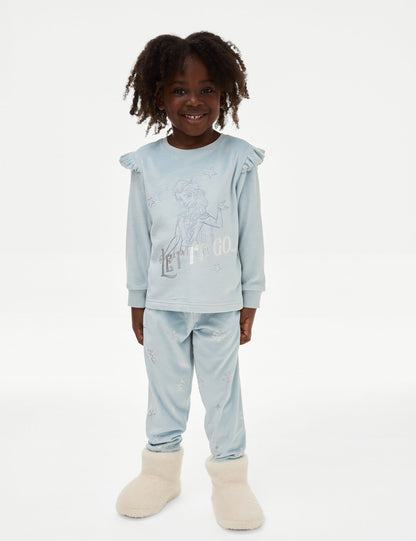 Frozen:trade_mark: Kadife Pijama Takımı (2-8 Yaş)
