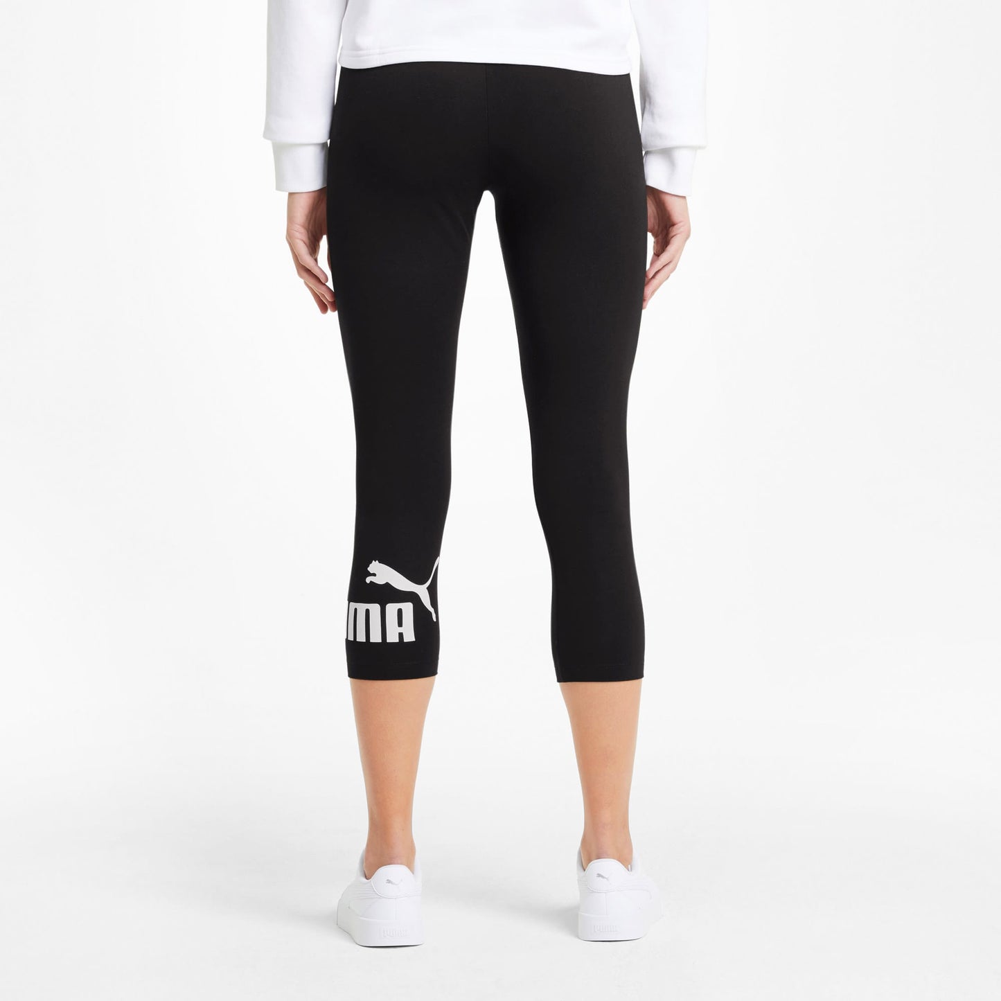 Puma Ess 3/4 Logo Kadın Siyah Tayt