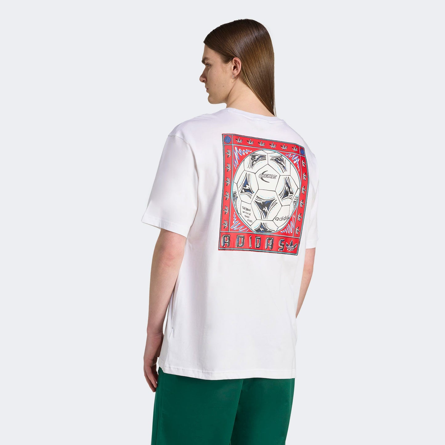 Adidas Graphic Erkek Beyaz T-shirt