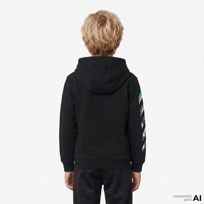 Nike Sportswear 'outside The Lines' Çocuk Siyah Sweatshirt