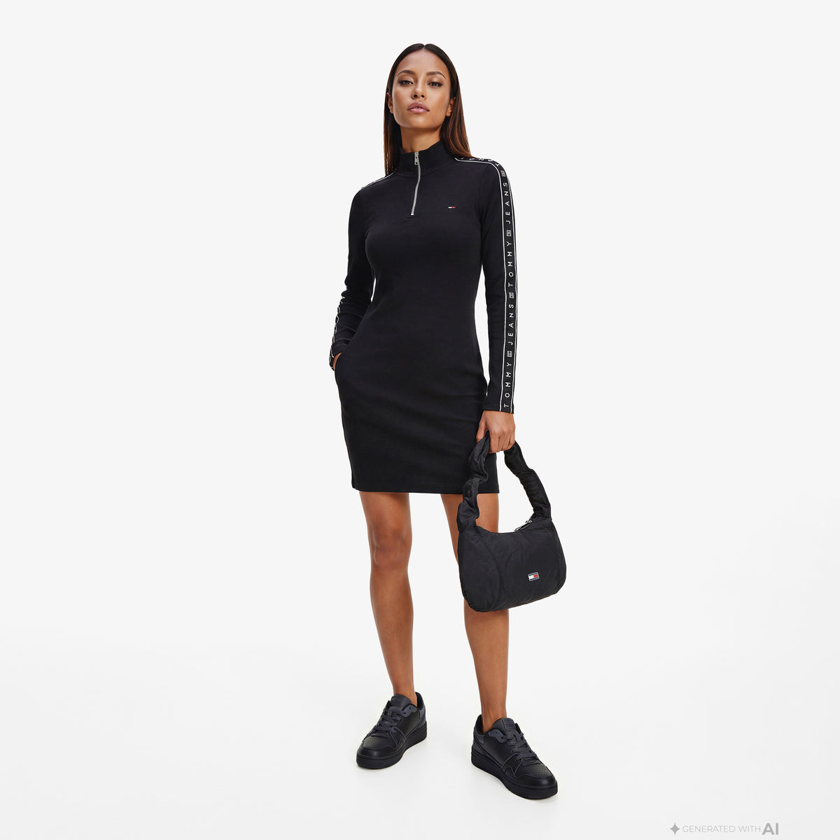 Tommy Hilfiger D3 Kadın Siyah Elbise