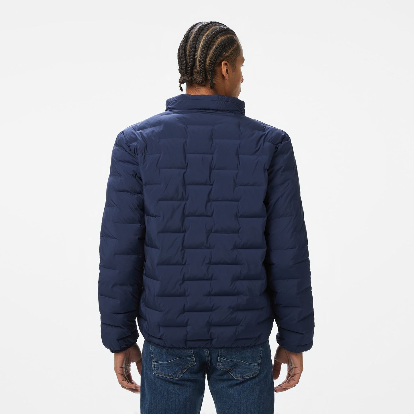 Nautica Erkek Lacivert Standart Fit Dik Yaka Mont