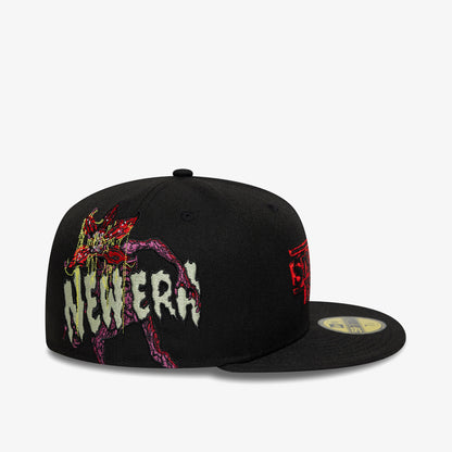 New Era Stranger Things 59fifty Demogorgon Unisex Siyah Şapka