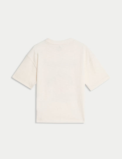 Pamuk Karışımlı T-shirt (2-8 Yaş)
