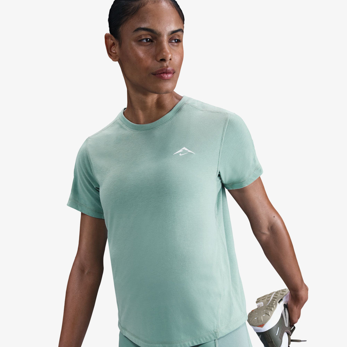 Nike Trail Dri-fit Kadın Yeşil Koşu T-shirt