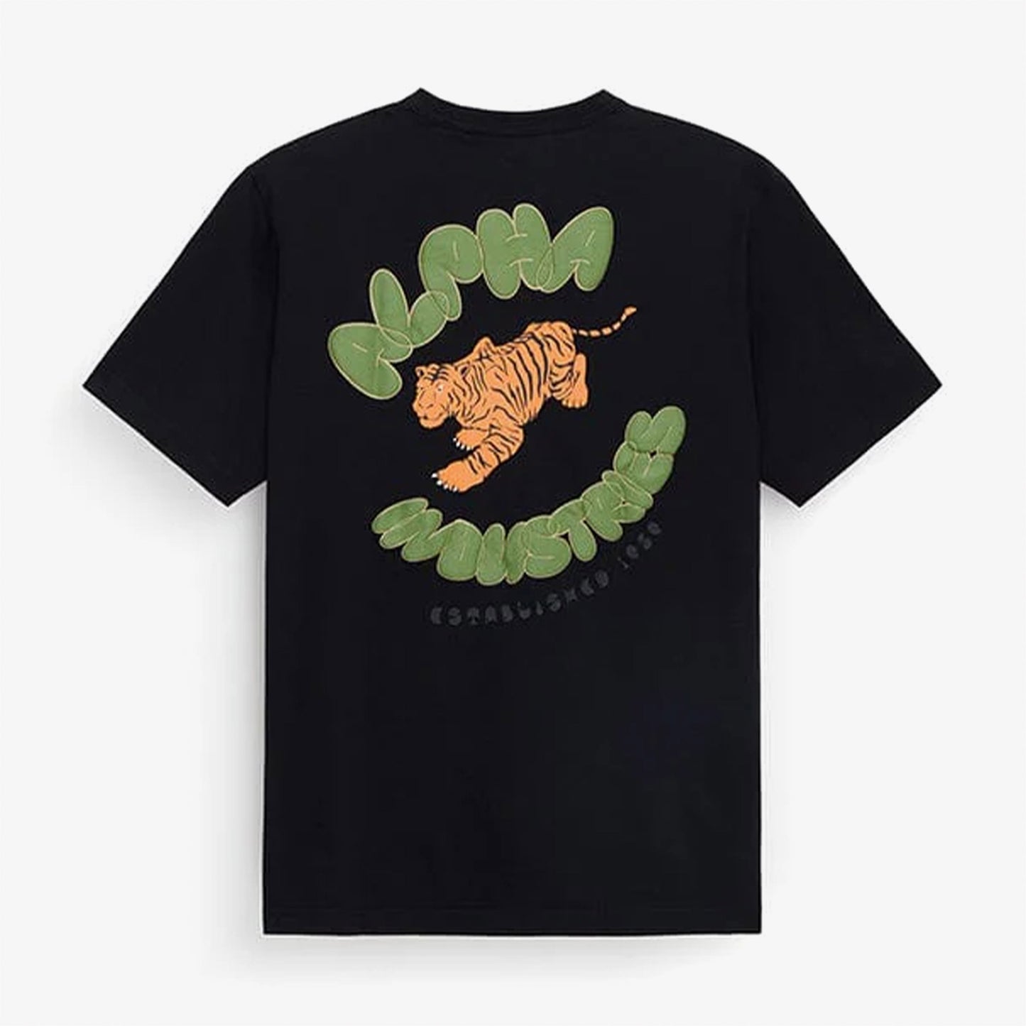 Alpha Industries Tiger Erkek Siyah T-shirt