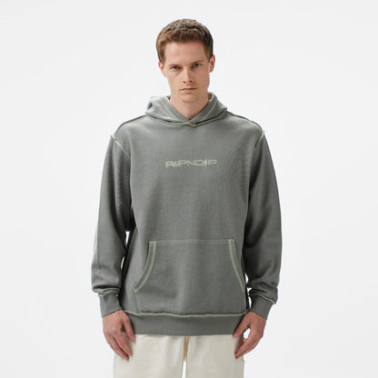 Ripndip Reverse Stitch Erkek Gri Hoodie