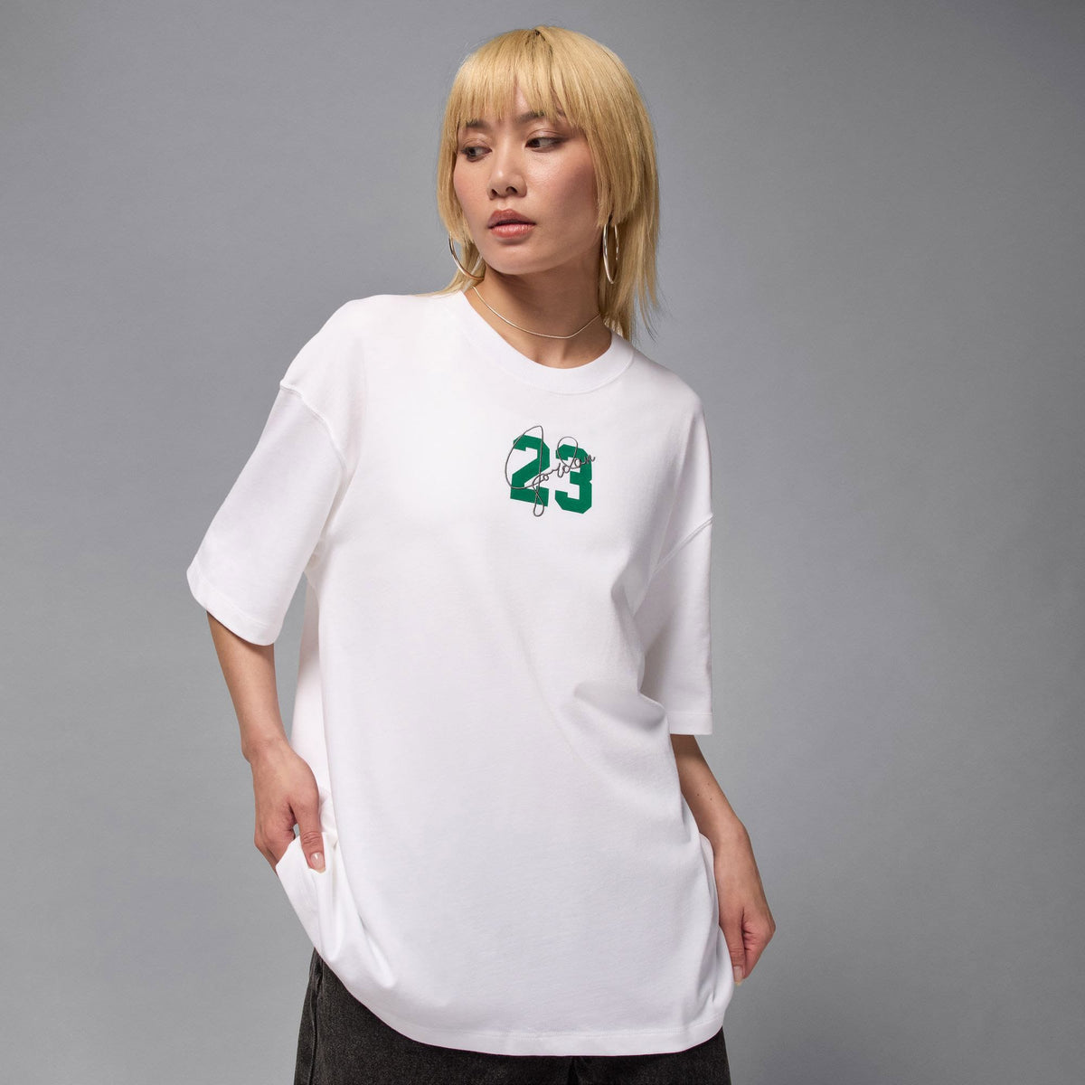 Jordan Essentials Grafikli Kadın Beyaz T-shirt