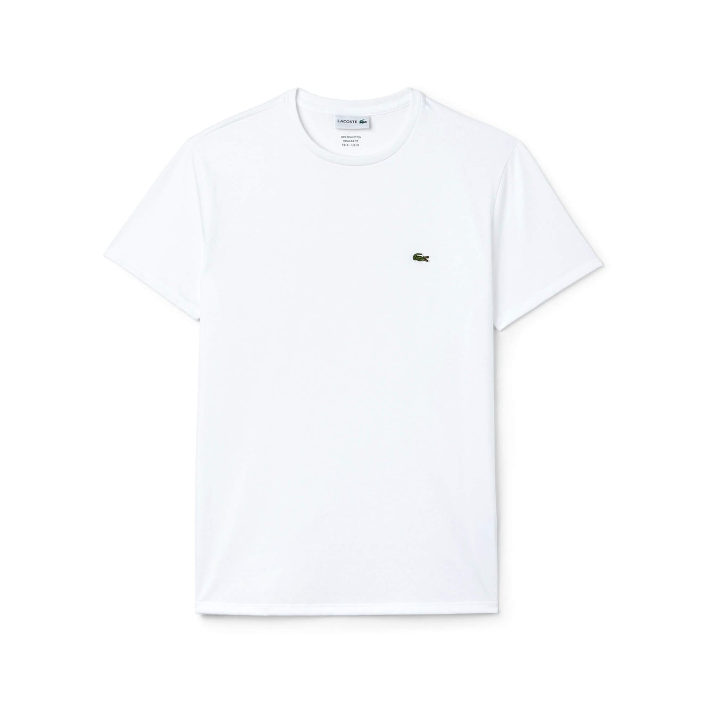 Lacoste Erkek Regular Fit Bisiklet Yaka Beyaz T-shirt