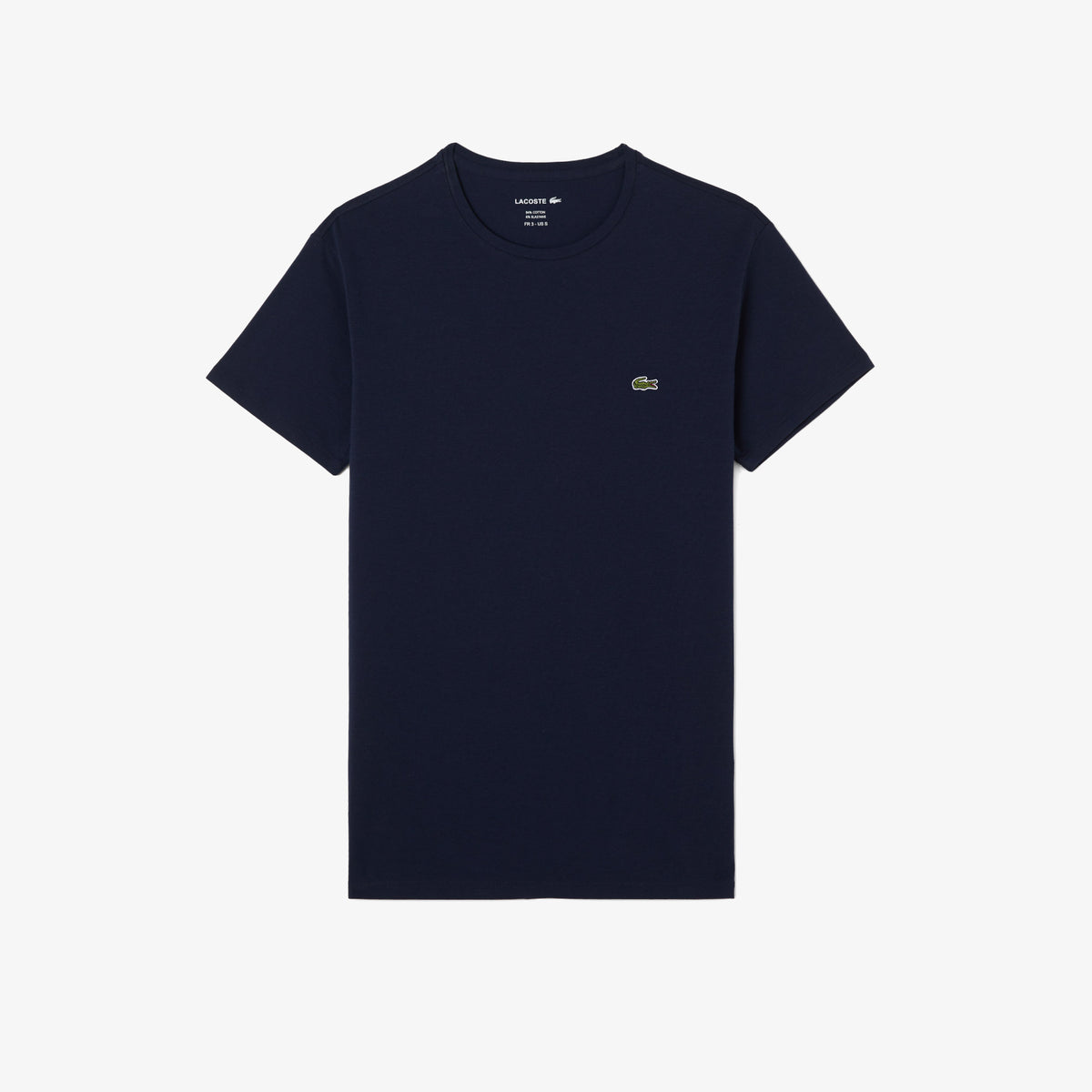 Lacoste Erkek Slim Fit Bisiklet Yaka Lacivert T-shirt