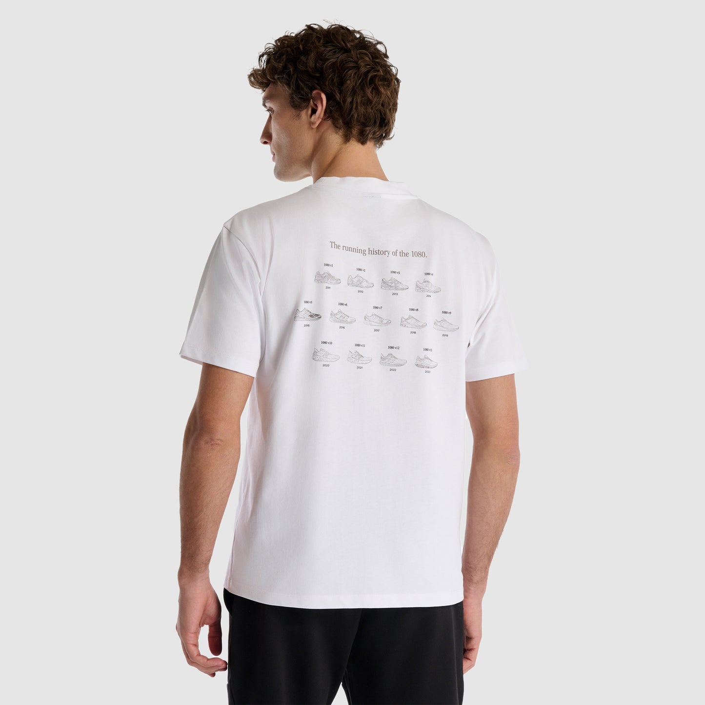 New Balance Erkek Beyaz T-shirt
